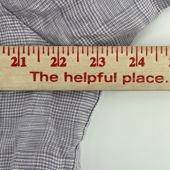 Untickit L/S 100% Linen Shirt Men's Large Purple Button Front Vacation Beachy - Picture 7 of 8